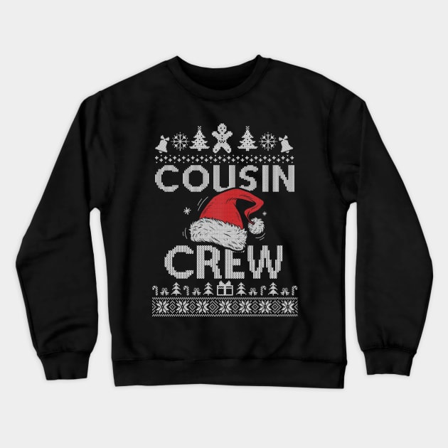 Cousin Crew Santa T shirt Christmas Family Matching Pajamas Crewneck Sweatshirt by SloanCainm9cmi